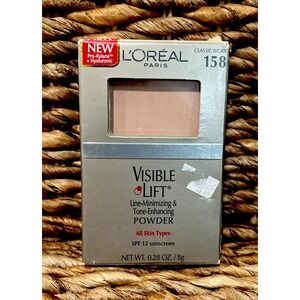 Loreal Visible‎ Lift Powder Line Minimizing SPF 12 #158 Classic Ivory New In Box